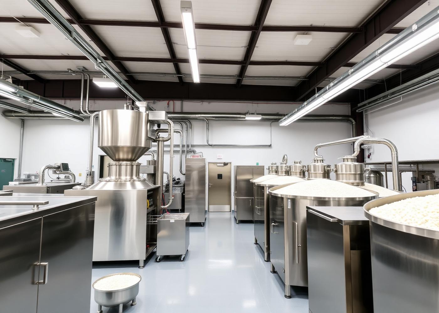 Modern rice milling and processing facility